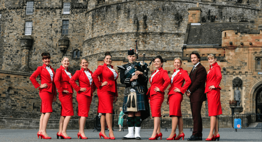 Virgin Atlantic Edinburgh route